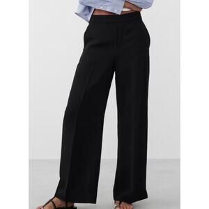 Banana Republic Black Wide-Leg Pants